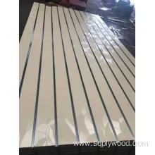 China Factory Produce 7-11 Grooves Melamine Faced MDF/Slot MDF